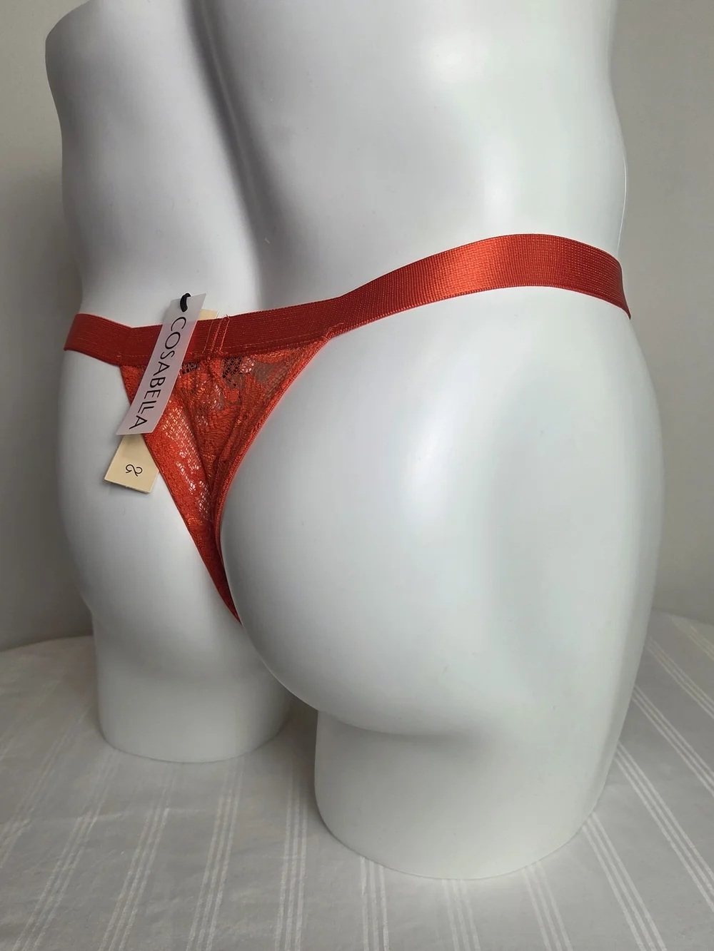 Cosabella Men's Red Lace Brief Thong
